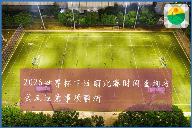 2026世界杯下注前比赛时间查询方式及注意事项解析